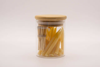 20-Minute Beeswax Candles-  In Glass Jar