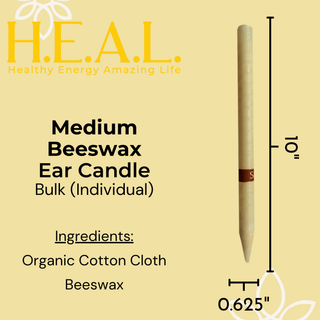 Medium Beeswax Ear Candles by Doc Harmony