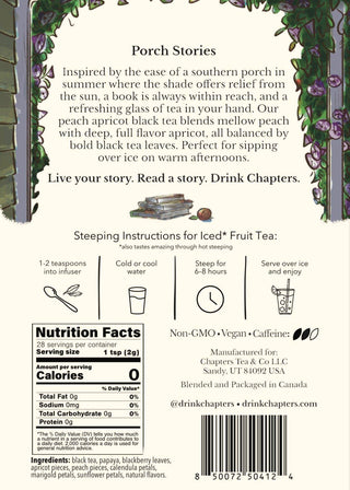 Porch Stories (Sweet Southern Peach Apricot Black Tea) 2oz