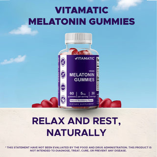 Vitamatic Melatonin 5 mg | 60 Vegan Gummies