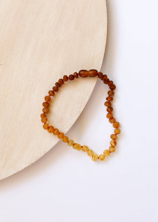 Raw Baltic Amber + Sunflower || Necklace ||