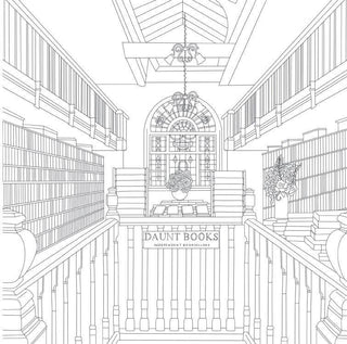 Cozy Bookshops: Colouring Book