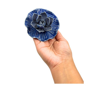 Ceramic Lotus Leaf Incense Holder