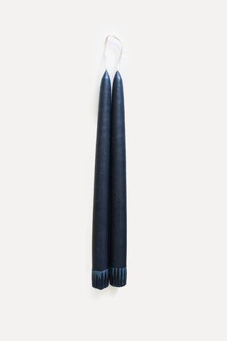 Hand-Dipped Taper Candles | Unscented Set of 2 | Made in USA