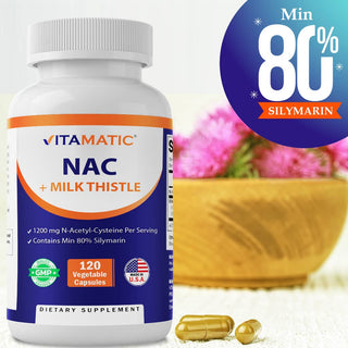 Vitamatic NAC 1200mg | Milk Thistle 50:1 | 120ct