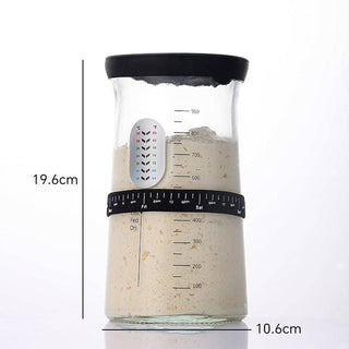 34oz Sourdough Starter Jar Kit, Feeding Tracker, Temperature