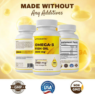 Vitamatic Triple Strength Omega-3 | 2160mg | 180 Softgels