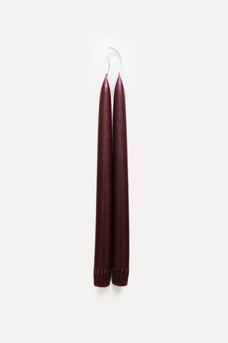 Hand-Dipped Taper Candles | Unscented Set of 2 | Made in USA