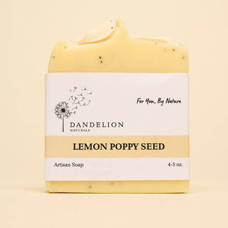 Lemon Poppy Seed Bar Soap | Exfoliating Bar Soap | Soap Bar