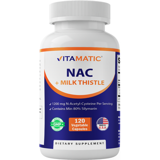 Vitamatic NAC 1200mg | Milk Thistle 50:1 | 120ct