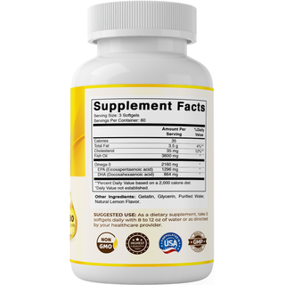 Vitamatic Triple Strength Omega-3 | 2160mg | 180 Softgels