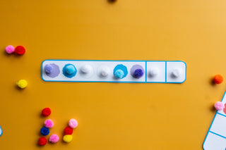 Patterns with Pom Poms for kids, Fine Motor Skills