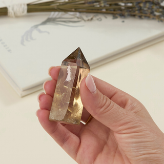 Citrine Crystal Tower – Hand Carved, Polished Points
