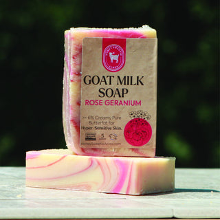 Soap: Rose Geranium Goat Milk Soap