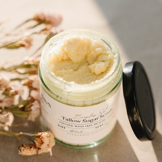 Skin Healing Tallow Body Scrub, Made with Lady May Tallow (wholesale)