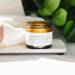 Arnica Salve, Glass Jar, Herb Infused