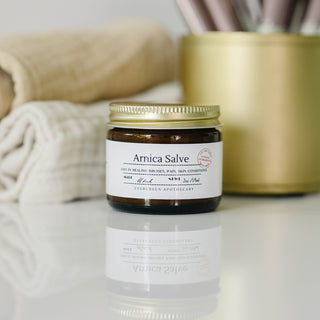 Arnica Salve, Glass Jar, Herb Infused