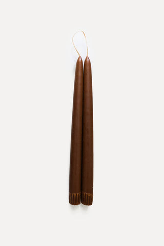 Hand-Dipped Taper Candles | Unscented Set of 2 | Made in USA