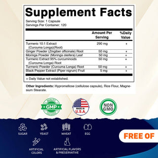 Vitamatic Turmeric | Joint & Inflammation Support | 120ct