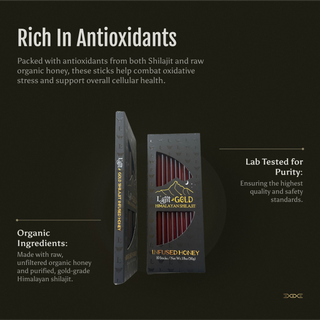 Shilajit Infused Honey Sticks