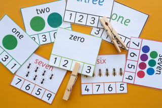 Number Word Count & Clip Cards – Numbers 0–10 