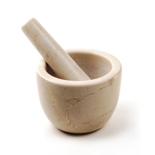 Marble Mortar & Pestle - Beige