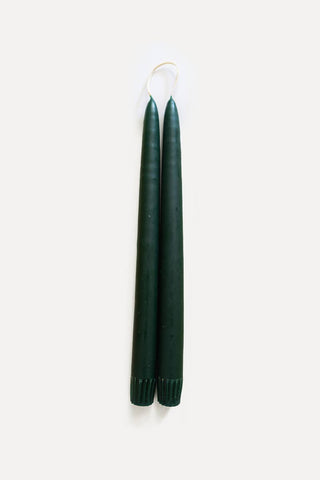 Hand-Dipped Taper Candles | Unscented Set of 2 | Made in USA