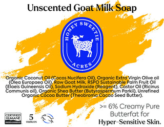 Soap: Unscented Goat Milk Soap