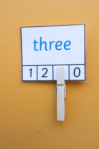 Number Word Count & Clip Cards – Numbers 0–10 