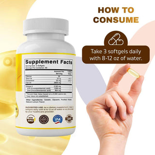 Vitamatic Triple Strength Omega-3 | 2160mg | 180 Softgels
