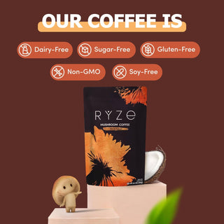 Mushroom Medium Roast Coffee with 6 Adaptogenic Mushrooms