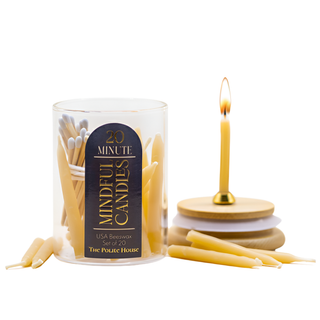 20-Minute Beeswax Candles-  In Glass Jar