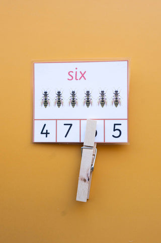 Number Word Count & Clip Cards – Numbers 0–10 