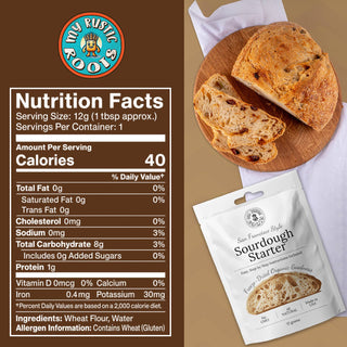 Organic Non-GMO, Freeze Dried, Sourdough Starter. 12 gr NEW
