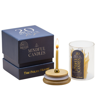 20-Minute Beeswax Candles-  In Glass Jar