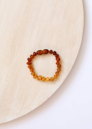 Raw Baltic Amber + Sunflower || bracelet or anklet