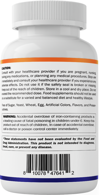 Vitamatic Carbonyl Iron 65mg | with Vitamin C | 120ct