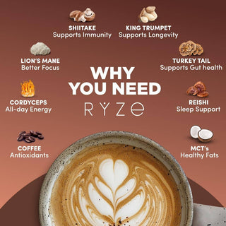 Mushroom Medium Roast Coffee with 6 Adaptogenic Mushrooms