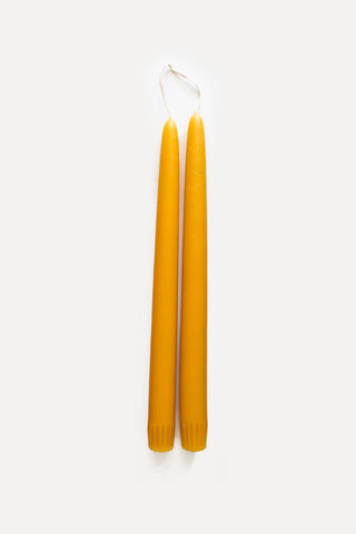 Hand-Dipped Taper Candles | Unscented Set of 2 | Made in USA