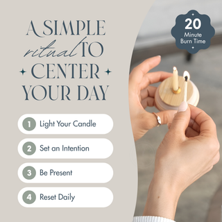 20-Minute Beeswax Candles-  In Glass Jar