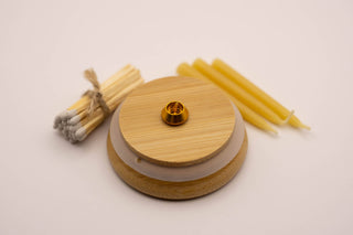 20-Minute Beeswax Candles-  In Glass Jar
