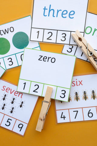 Number Word Count & Clip Cards – Numbers 0–10 