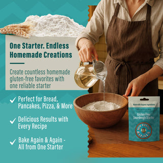 Organic, Non GMO GLUTEN FREE Sourdough Starter 12 gram.