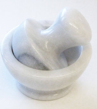 Marble Spice Grinder - White
