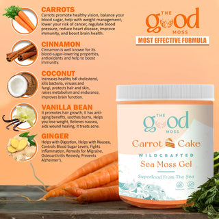 Carrot Cake Sea Moss Gel - "Limited Time Only"  Spring
