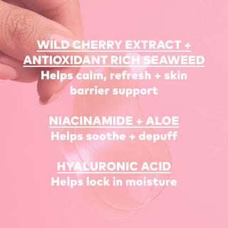 Hydrogel Seaweed-Based Undereye Masks - Calming Cherry