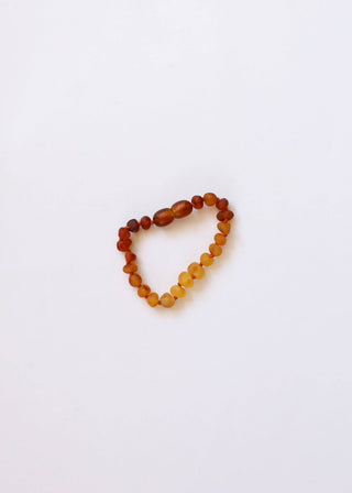 Raw Baltic Amber + Sunflower || bracelet or anklet