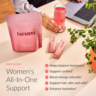 Beam Glow - Strawberry Kiwi (15 Servings) stick packs
