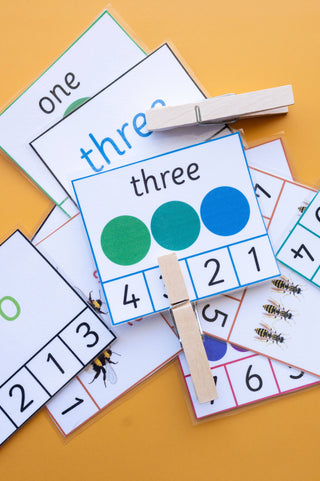Number Word Count & Clip Cards – Numbers 0–10 