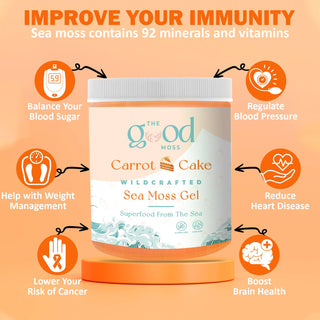 Carrot Cake Sea Moss Gel - "Limited Time Only"  Spring